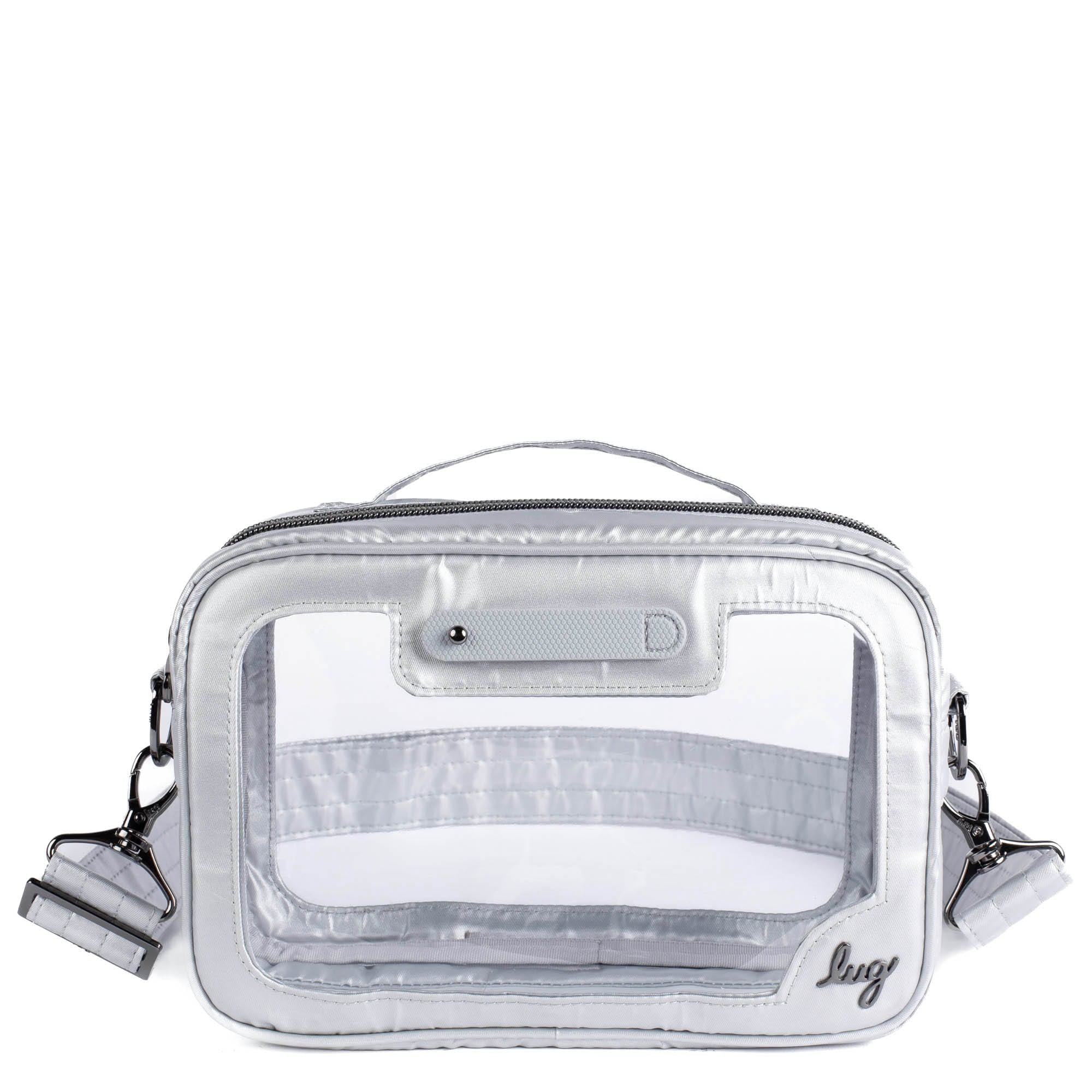 Carriage Clearview Crossbody Bag - METALLIC SILVER - CarriageCrossbody_MetallicSilver_01